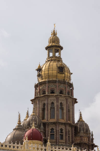 istock Central tower with domes of Mysore Palace, India. 849305556