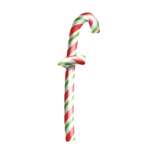 istock Letter F Vector. 3D Realistic Candy Cane Alphabet Symbol In Christmas Colours. New Year Letter Textured With Red, White. Typography Template. Striped Craft Isolated Object. Xmas Art Illustration 849306168