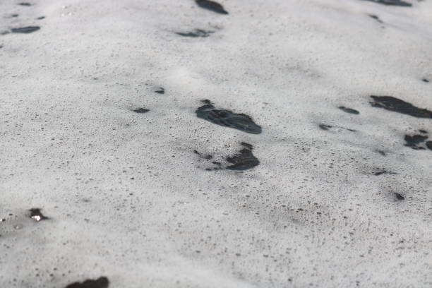 Waves and water puddle Sea Waves hava stock pictures, royalty-free photos & images