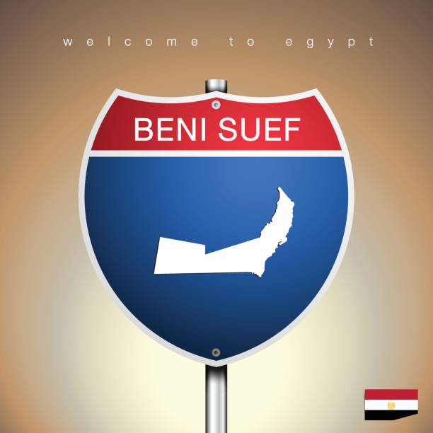 istock The City label and map of Egypt In American Signs Style 849313524