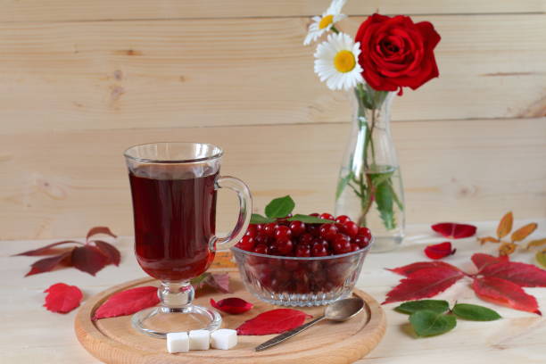 istock A mug of hot tea and autumn foliage. 849324242
