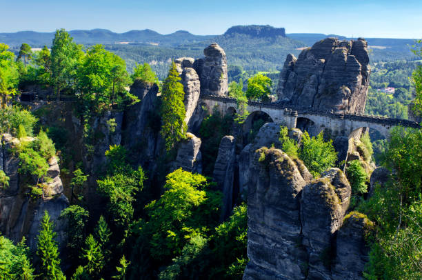istock Bastei bridge at national park Saxon Switzerland 849325898