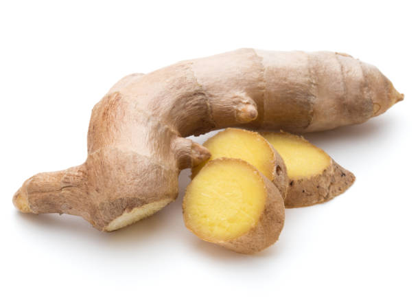 istock Fresh ginger root or rhizome isolated on white background cutout 849336562