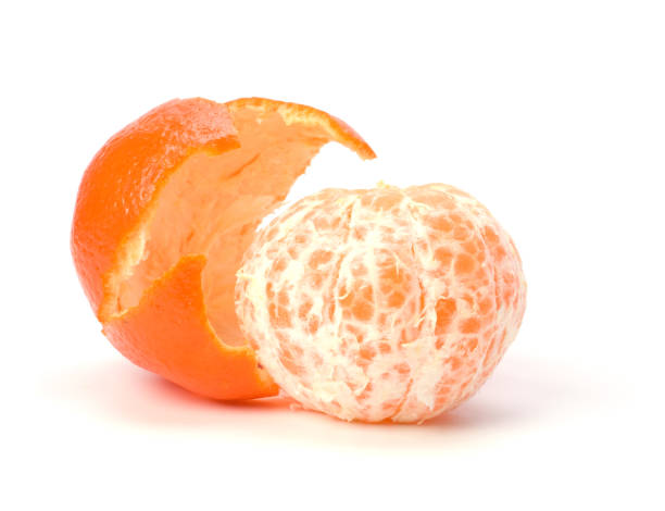 istock peeled mandarin isolated on white 849337034