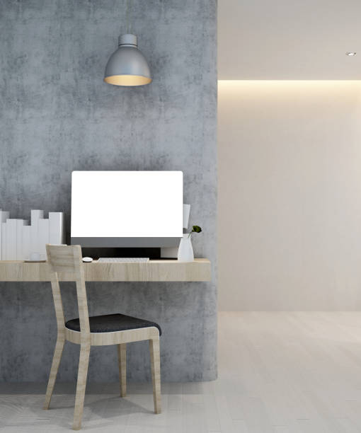 istock workplace in hotel or apartment - Interior design - 3D Rendering 849337174