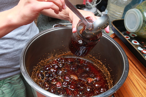 home cooking of fig jam