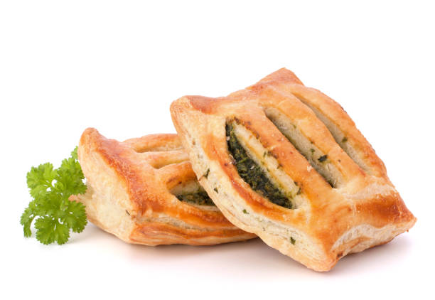 istock Puff pastry bun isolated on white background. 849348088