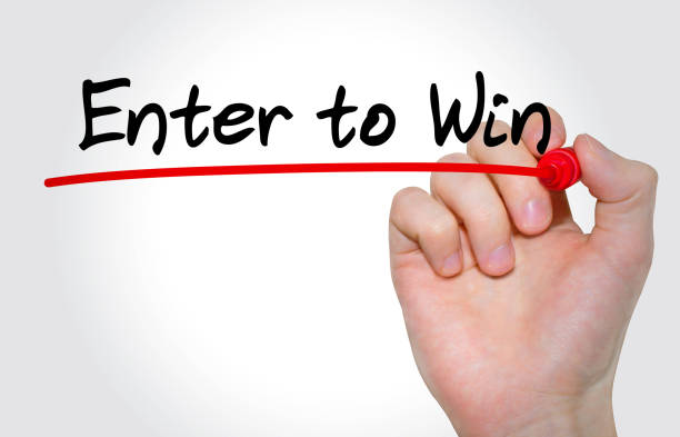 istock Hand writing inscription Enter to Win with marker, concept 849350182