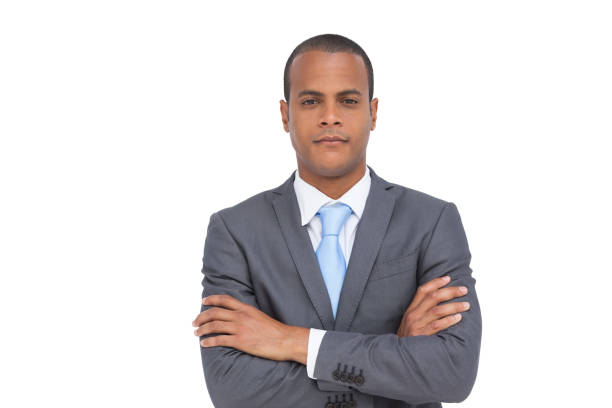 istock Charismatic businessman with arms crossed 849355108