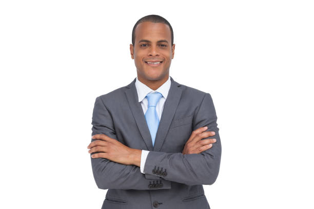 istock Charismatic young businessman with arms crossed 849355186