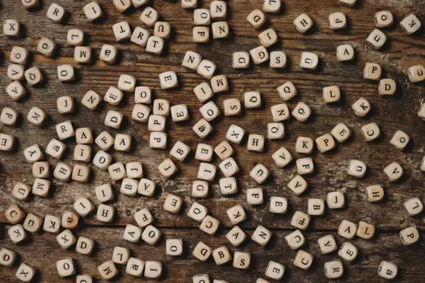 Photo of Wooden letters on a table