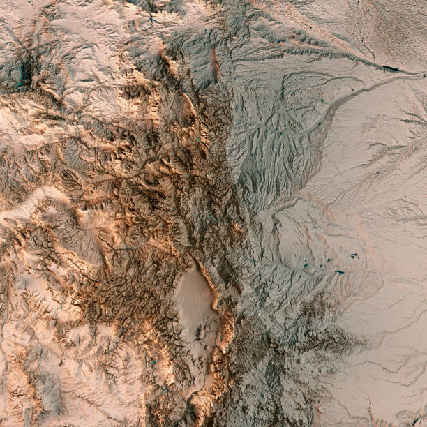 istock Colorado State USA 3D Render Topographic Map Neutral 849394318