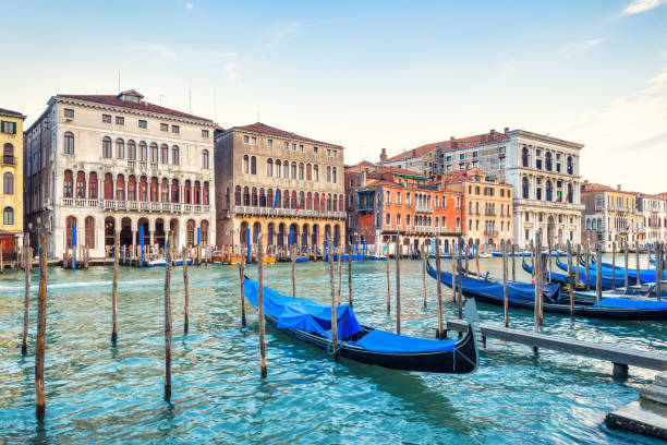 istock Grand Canal with gondolas in Venice 849395878