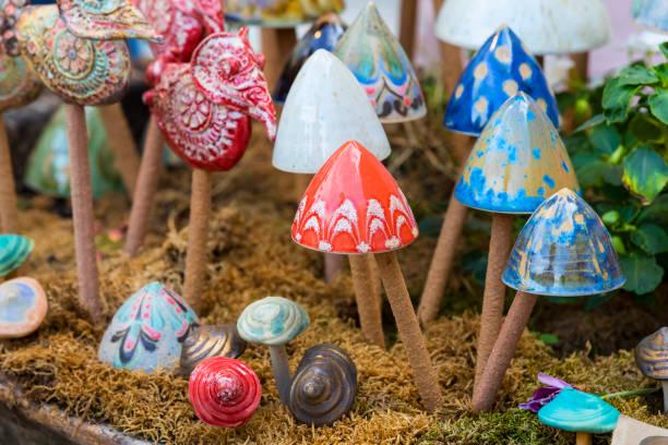 istock Traditional Hungarian ceramics are ceramic mushrooms 849416790