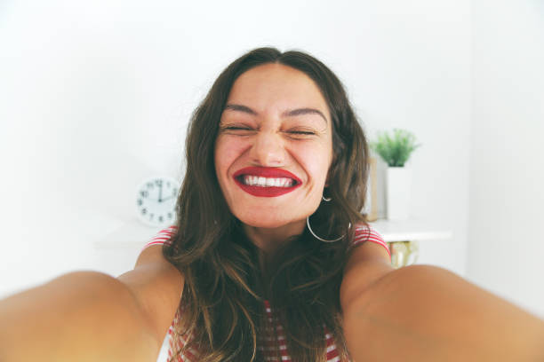 istock Happy smiling positive woman portrait 849442414