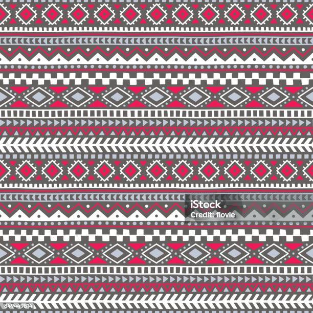 Seamless Pattern In The Bohemian Style Tribal And Ethnic Motives Stock Illustration - Download Image Now