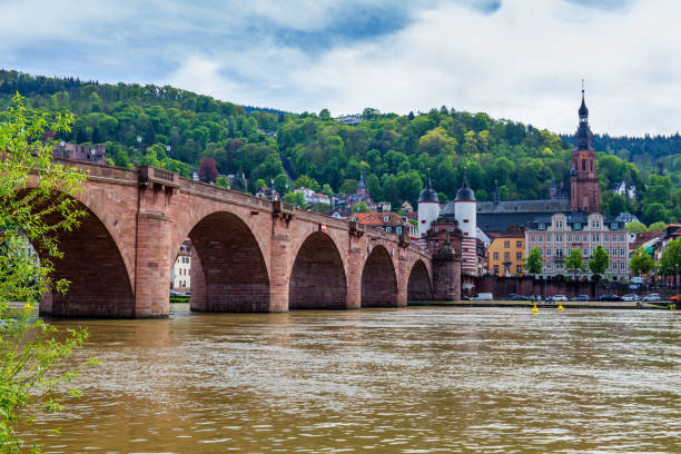 istock Old Neckar bridge and Heidelberg city, Germany 849455110