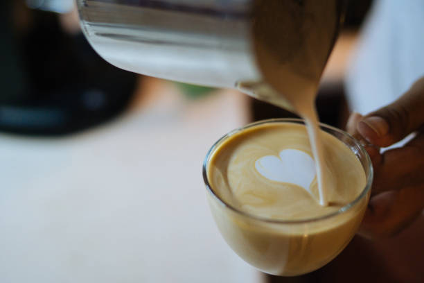 istock Barista Pouring Latte Froth Art 849455204
