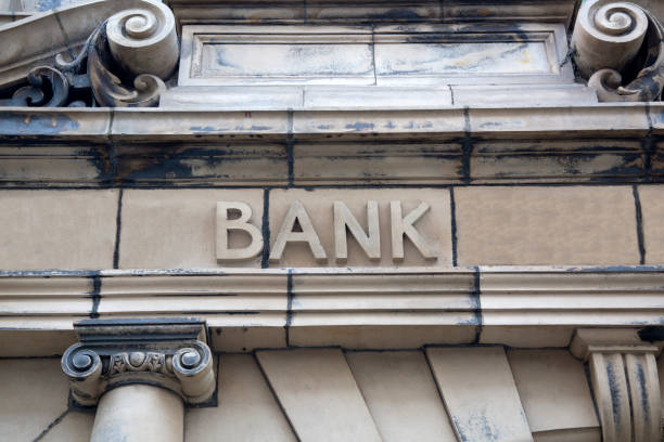 istock Bank Sign on Building 849470840
