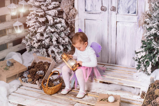 Girl in elf costume