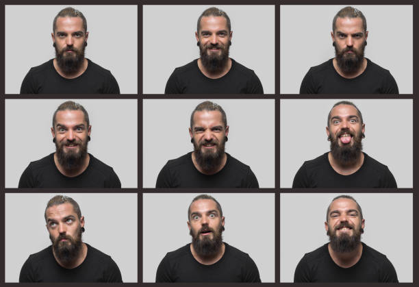 istock Man making 9 facial expressions 849485698