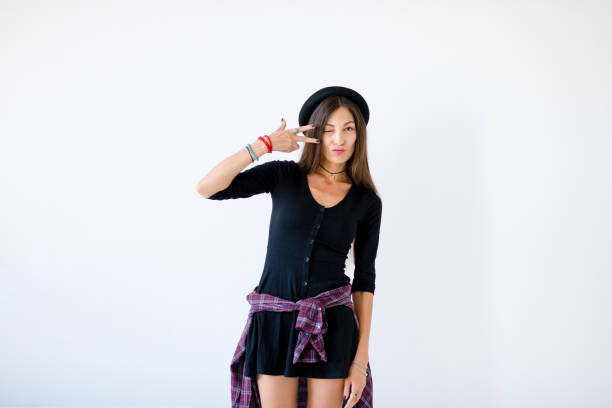 istock Beautiful hipster girl kising lips 849492964
