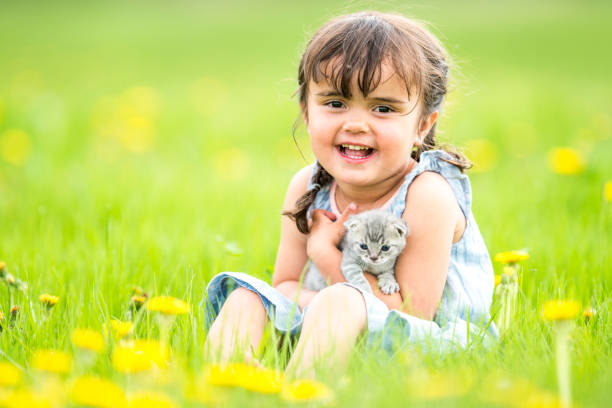 istock Happy Girl With Kitten 849500144
