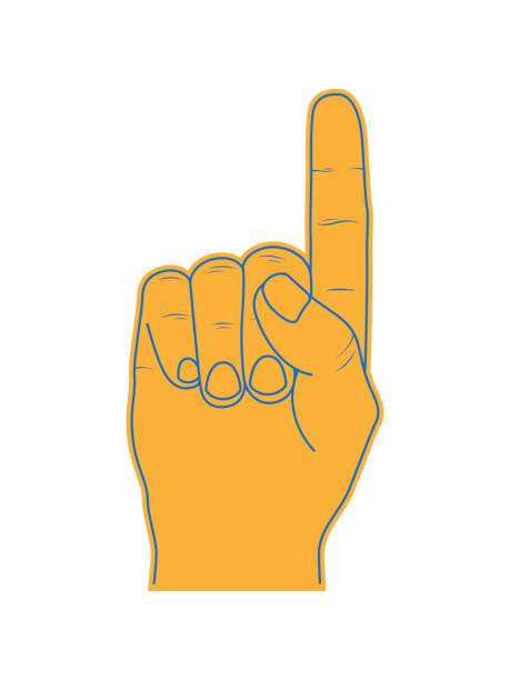 Fu Finger Vector 450+ Number 1 Finger Foam Stock Illustrations, Royalty-Free Vector ...