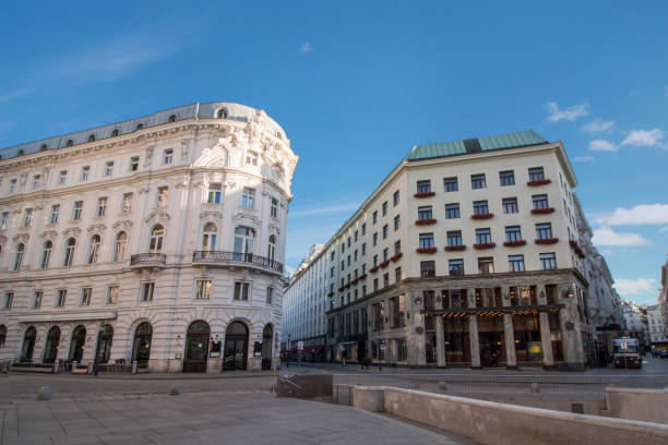 istock Low angle view of historic buildings at Vienna, Austria 849521118