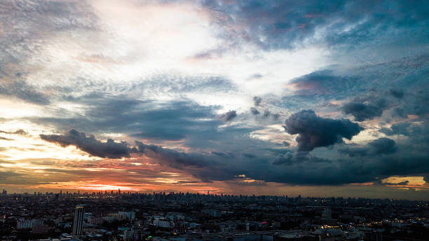 istock Colorful sunset sky in Twilight  time 849536198