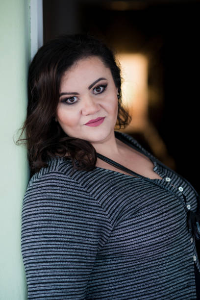 istock Portrait of plus size girl 849540642