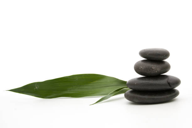 istock spa stones and beautiful plumeria on white background 849551790