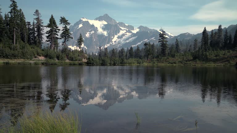 Picture Lake, Mt. Shuksan, Washington State, 4K, UHD