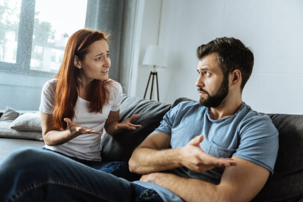 istock Nervous unhappy woman expressing her feelings 849559484