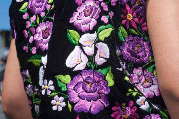 istock Close-up of Embroidered Mexican Dance Outfit 849562952