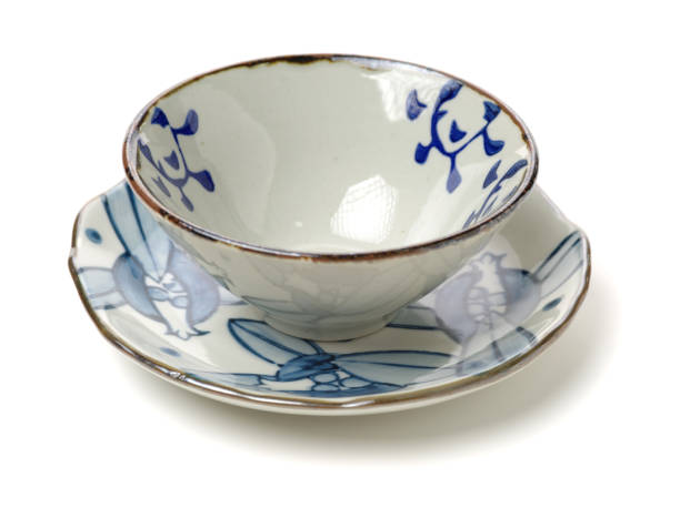 istock Chinese retro style bowls  on the white background 849563394