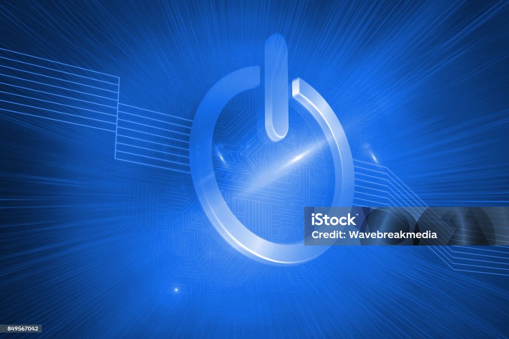 Computer Off Button Jpg Digitally Generated Turn Off Button Stock Photo - Download Image Now ...