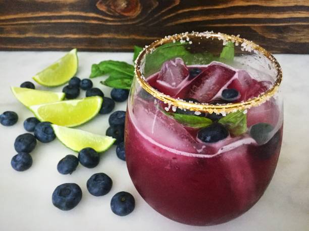 Blueberry Basil Margarita