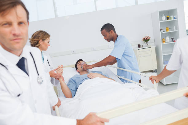 istock Doctors give oxygen to the patient 849583328