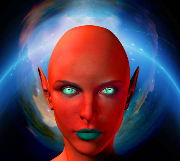 istock The face of an alien 849586950