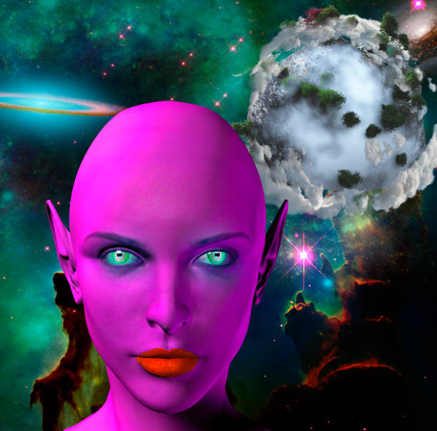 istock The face of an alien 849587064