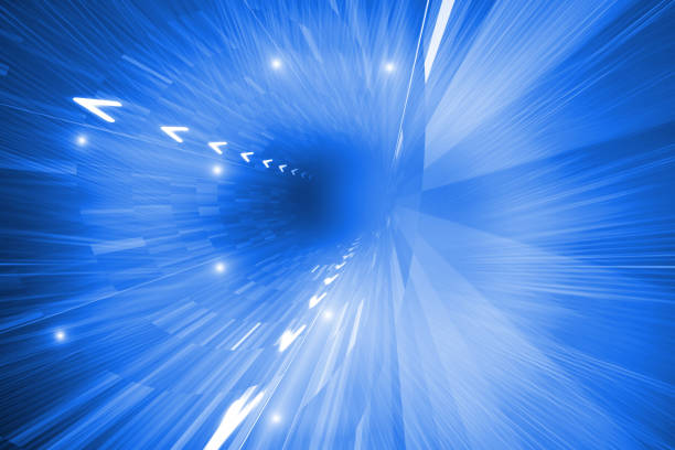 istock Bright futuristic arrow lines 849600922