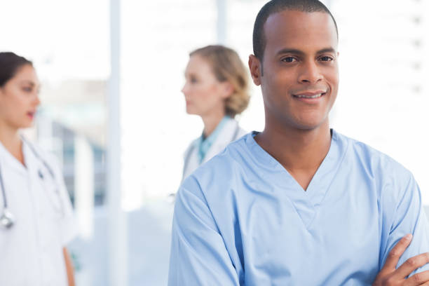 istock Young doctors with arms crossed 849614434