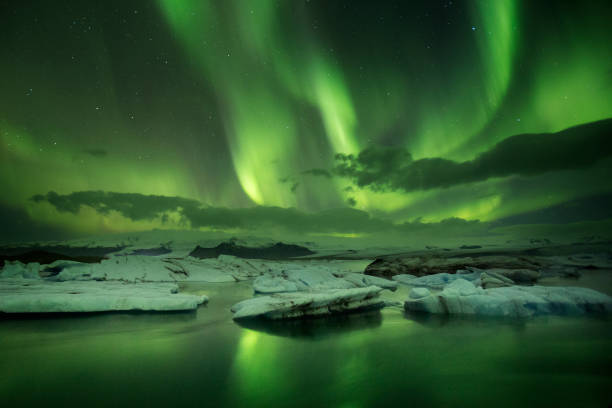 istock Aurora at the Glacier Lagoon 849628774