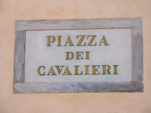 istock Street sign Piazza dei Cavalieri - The famous Cavalieri Square in Pisa 849636846