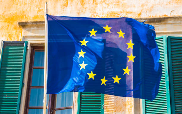 istock European Flag waving in the wind 849643978