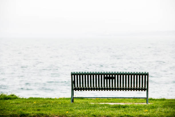 istock bench by the sea in Newport Rhode Island 849659884