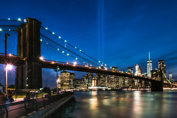 istock 911 Tribute in Light @Brooklyn Bridge Park 849667962