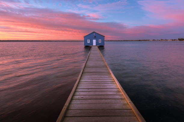 istock Matilda bay boat shed. 849668478