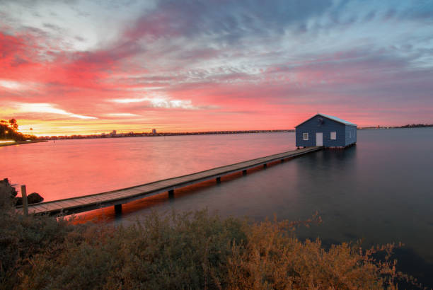 istock Matilda bay boat shed. 849668486